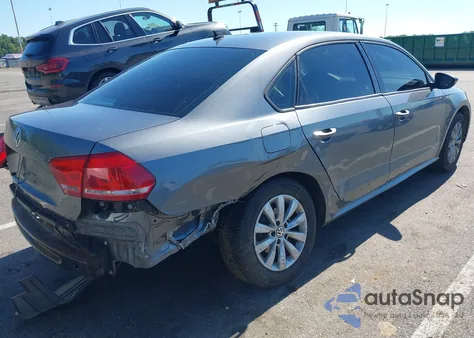 2012 Volkswagen Passat 2.5L S from USA, damaged, VIN 1VWAH7A32CC011337
